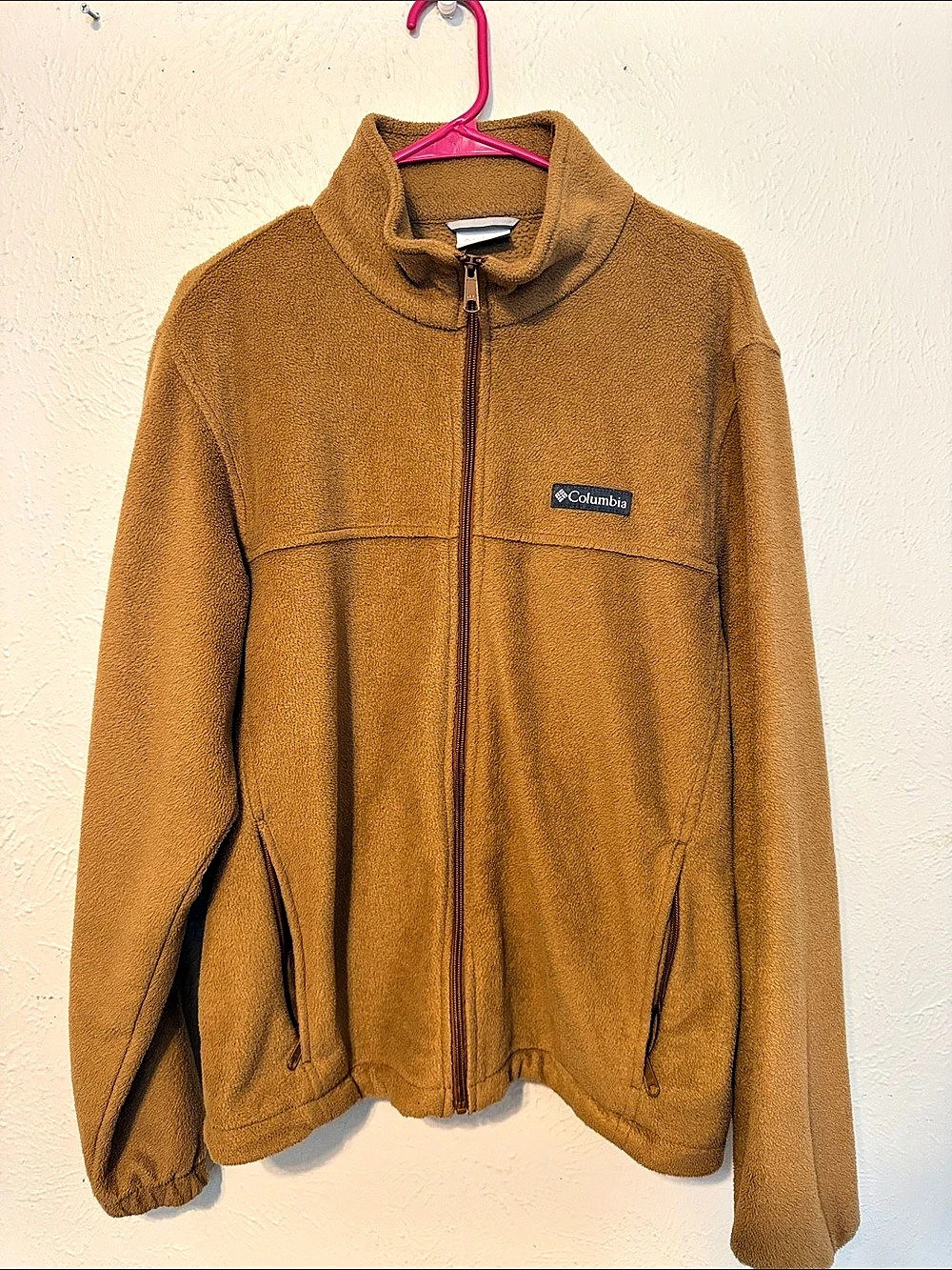 Columbia Benton Springs Full Zip Fleece Jacket Brown Large